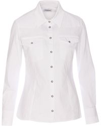 Dondup - Button-Up Long Sleeve Top - Lyst