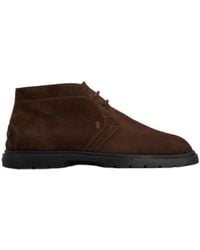 Tod's - Round Toe Ankle Boots - Lyst