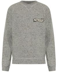 DSquared² - Logo Embroidered Crewneck Jumper - Lyst