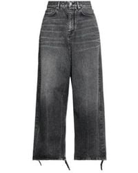 Balenciaga - High Waist Straight Leg Jeans - Lyst