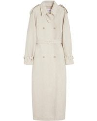 Max Mara - Pedaggi Double-Breasted Belted Trench Coat - Lyst