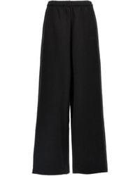 Vetements - Logo Embroidered Wide Leg Pants - Lyst