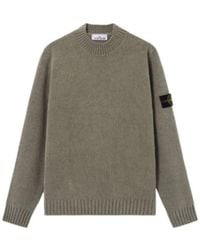 Stone Island - Crew-Neck Textured Sweater - Lyst