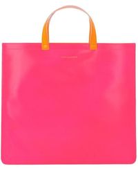 Comme des Garçons - Comme Des Garçons Wallet Logo Tote Bag - Lyst