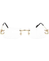 Cartier - Square-Frame Glasses - Lyst
