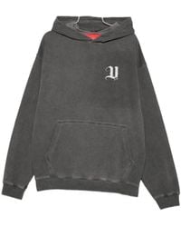 Vision Of Super - Stone Wash Hoodie With Angel Print - Lyst