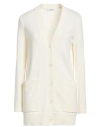 Max Mara - Solid Color Minimalist Stylish Knit Cardigan - Lyst