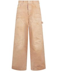 DSquared² - Garment Dyed Baggy Carpenter Jeans - Lyst