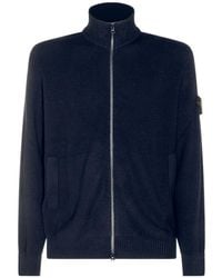 Stone Island - High-Neck Cardigan - Lyst