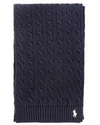Polo Ralph Lauren - Pony Pattern Knitted Scarf - Lyst