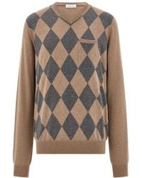 Ferragamo - Ferragamo V-Neck Jumper - Lyst