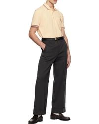 Valentino - Logo Embroidered Button Detailed Polo Shirt - Lyst