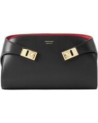 Ferragamo - Hug Leather Shoulder Bag - Lyst