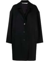 Palm Angels - Logo Printed Single-Breasted Coat - Lyst