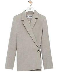 Loewe - Asymmetrical Single-Button Jacket - Lyst