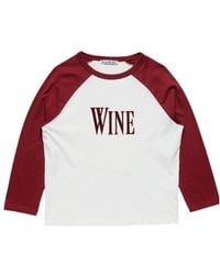 Acne Studios - Wine Graphic T-Shirt - Lyst
