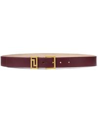 Versace - Greca-Plaque Buckle Belt - Lyst