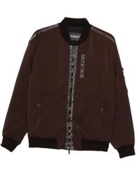 Dondup - Striped-Panel Bomber Jacket - Lyst