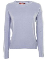 Max Mara - Round-Neck And Long-Sleeved Sweater - Lyst