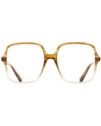 Gucci - Eyewear Oversized Square Frame Glasses - Lyst
