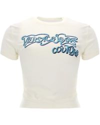 Versace - Jeans Couture Logo-Embellished Crewneck T-Shirt - Lyst