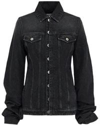 Jean Paul Gaultier - Long-Sleeved Denim Jacket - Lyst