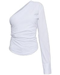 DSquared² - One-Shoulder Long-Sleeve Top - Lyst