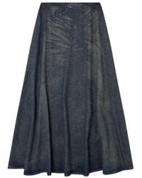 DIESEL - De-Annie-S Midi Skirt - Lyst