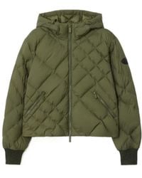 Burberry - Check-Stitch Delley Puffer Jacket - Lyst