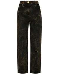 Balmain - Straight Denim Jeans Marble - Lyst