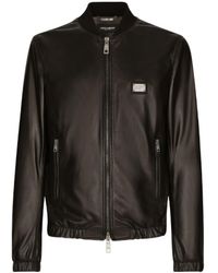 Dolce & Gabbana - Leather Jackets - Lyst