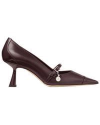 Jimmy Choo - 65Mm Aren Pearl-Embellished Pointed-Toe Pumps - Lyst