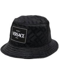 Versace - Logo-Patch Bucket Hat - Lyst