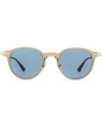 Montblanc - Eyewear Round Frame Sunglasses - Lyst