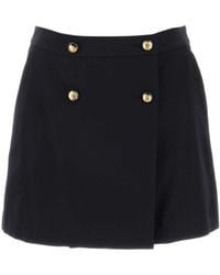 McQueen - Buttoned Mini Skirt - Lyst