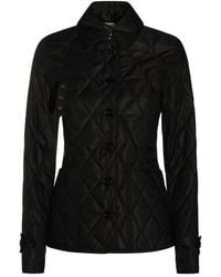 Burberry - Long Sleeved Quilted Buttoned Jacket - Lyst