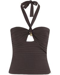 Philosophy Di Lorenzo Serafini - Plissé-Effect Halterneck Top - Lyst