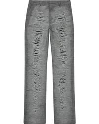 DIESEL - P-Boix Distressed Trousers - Lyst