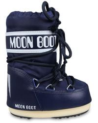 Moon Boot - Icon Logo Printed Lace-Up Boots - Lyst