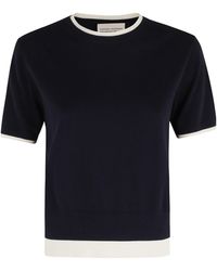 Semicouture - Short-Sleeved Crew Neck Pullover - Lyst