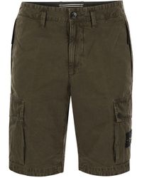 Stone Island - Compass Patch Bermuda Shorts - Lyst