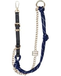 Miu Miu - Logo-Engraved Chain-Linked Keyring - Lyst