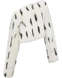 Balmain - Shearling Boat-Neck Top - Lyst