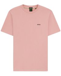 BOSS - Logo Short-Sleeved T-Shirt - Lyst
