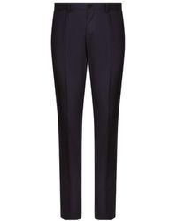 Dolce & Gabbana - Pressed Crease Tailored Pants - Lyst