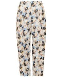 Marni - Light Duchesse Trousers With Secret Bouquet Print - Lyst