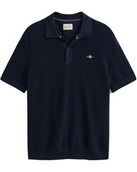 GANT - Logo Short Sleeve Polo Shirt - Lyst