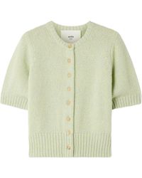 arch4 - Short-Sleeved Knitted Cardigan - Lyst