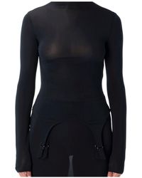 Jean Paul Gaultier - Lingerie Garter High Neck Top - Lyst