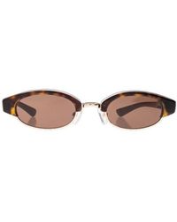 McQueen - Eyewear Ellipse Frame Sunglasses - Lyst